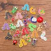 Múltiples Dijes de Aleación para Manualidades Chapado en Oro KC Animales Esmaltados Caballo Hormiga Oruga Insecto Caracol Colgantes Accesorios