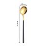 Cuchara coreana de acero inoxidable 304, cuchara de mango largo, cuchara para bibimbap, cuchara para helado, cuchara de postre, acero inoxidable, alto valor de color