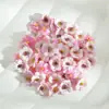 J3cm Cabezas de Flores Simuladas de Margarita de Tres Capas DIY Accesorios para el Cabello Hechos a Mano Sombreros Flores Artificiales Materiales Decorativos Venta Caliente Transfronteriza