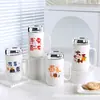 Taza de Cerámica Creativa de Vaca de Dibujos Animados con Espejo y Tapa Selladora Taza para Café con Leche Taza de Agua Publicitaria Regalo
