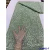 Vestido de Noche Francés con Adornos de Perlas, Bordado Pesado Blanco, Tela de Encaje de Malla, Encaje Nupcial