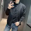 Chaqueta de hombre nuevo otoño nuevo cuello de béisbol simple casual Ruan guapo top