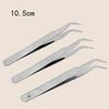 Pinzas de acero inoxidable pinza pinzas de manicura cuenta manual suculenta herramienta DIY pinzas rectas codo clip para pintura de diamantes