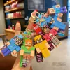 Novo Pingente Chaveiro Desenho Animado Minecraft, Pingente Fofo para Mochila de Estudante, Ornamento para Chaveiro de Carro, Pequeno Presente