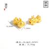 Pulsera Ruyi Dumpling Pixiu DIY Chapada en Oro Dos Vidas de Alegría Flor de Loto Hueca Accesorios de Joyería Cuentas de la Fortuna