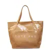 Fornecimento Exclusivo Transfronteiriço de Bolsas Tote Simples com Estampa de Letras de Grande Capacidade, Bolsas Transversais Casuais Personalizadas, Bolsas Femininas para o Dia a Dia com Texto e Logo Estampados