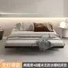 Cama suspendida cama de hierro casa de huéspedes red de costillas网红 sin cabecero habitación principal doble cama de hierro de lujo ligero marco de cama suspendido apartamento