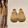 Zapatos de algodón con plataforma, que aumentan la altura, para mujer, estilo coreano, forrados de felpa, cálidas botas de nieve, nueva colección de invierno 2026, mocasines sin cordones, zapatos de algodón mullidos