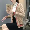 Suéter Delgado Adelgazante Abrigo para Mujer 2023 Otoño e Invierno Nuevo Estilo Coreano Holgado Moda Versátil Cardigan Tejido Jacquard