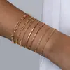 Pulseira Feminina de Corrente de Metal Multicamadas Versátil Simples Moda de Luxo Leve Popular Transfronteiriça Nicho Conjunto de Sete Peças