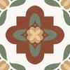 Azulejos Cerámicos Antideslizantes Pequeños Florales 400X400 para Casas de Huéspedes, Hoteles, Cafeterías, Baldosas de Mosaico para Balcón Estilo Retro Francés al por Mayor