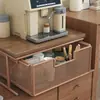 Estante de almacenamiento de escritorio extraíble para cafetera, barra de bar, mesa de comedor, granos de café, bolsitas de té, organizador de tazas de café