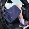 Shorts Deportivos Finos de Verano para Hombre Azul Marino, Modernos de Estilo Americano Casual Sueltos Rectos de Secado Rápido de 5 Puntos