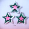 Serie de brillo estrella estrella de cinco puntas diy funda de crema para teléfono marco de fotos caja para audífonos accesorios resina accesorios de joyería