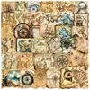 50 Mapas de Aventura Retrô Adesivos da Amazon para Decorar Copos de Água, Computadores de Carro, Malas, Capas de Celular, Transfronteiriço