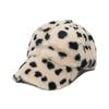 Tendencia de gorra de otoño e invierno nueva de Amazon transfronteriza Joker estampado de leopardo imitación pelo de conejo felpa gorra de béisbol femenina