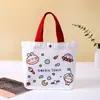Bolsa de Regalo Navideña, Bolsa de Tote de Dibujos Animados para Regalo de Cumpleaños, Bolsa de Lona para Regalo de Luna Llena de Niños Estudiantes Bebés