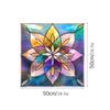 Bl305 Adhesivo electrostático para vidrio con diseño de flores de colores transfronterizos, para decoración del hogar, película para ventana de vidrio