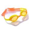 Venta al por mayor de silicona de una pieza con doble diadema para niños, equipo de natación casual antivaho, gafas de natación Macaron para niños y niñas