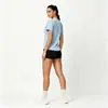 Comercio Electrónico Transfronterizo Verano Malla Patchwork Mujer Secado Rápido Transpirable Deportes Fitness Manga Corta Minimalista Versátil Casual Camiseta