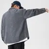 Camisa waffle masculina 2022 Inverno nova camisa para meninos primavera e outono senso de alta qualidade casaco manga longa outono e inverno