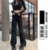 Pantalones Cargo de Micro-Bota para Mujer, Verano 2026 Delgados de Seda de Hielo Estilo Americano Estrechos Grises de Secado Rápido Pantalones de Paracaídas