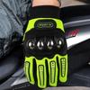 Guantes Negros de Motocicleta para Exteriores Antideslizantes Transpirables de Cinco Dedos con Pantalla Táctil Absorción de Impactos Guantes Cortavientos para Conducir Motocicleta
