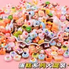 Mini Brinquedos de Comida de Desenho Animado, Mini Brinquedos de Comida de Simulação da Sorte, Pequenos Acessórios de Material de Resina DIY, Enfeites de Cola de Creme