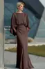 2026 Novo Vestido Longo Elegante com Costas Abertas e Pregas Estilo Europeu e Americano Vestido Feminino Justo com Bolsos em Estoque