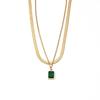 Collar de lujo exquisito de acero de titanio de moda para mujer, personalidad Joker, cadena simple para clavícula, temperamento de moda que no se desvanece, venta al por mayor de fabricantes