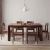Nogal Negro Norteamericano Ronaima Toda Madera Maciza Mesa de Comedor Rectangular Estructura de Ensambles de Caja y Espiga Escritorio Uso en Casa Mesa Integrada de Tronco