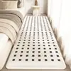 Tapete de Cabeceira para Quarto Estilo Luxo Leve de Alta Qualidade, Tapete de Pé Espessado Anti-Derrapante de Faux Cashmere, Almofada para Sacada de Janela, Dropshipping da Amazon