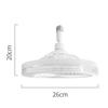 Venta al por mayor de fábrica Difusor de aroma universal de cristal con casquillo E27 Luz de tres colores Control remoto Modelo nuevo Luz de ventilador de techo Luz de ventilador transfronteriza