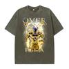 Camiseta con estampado digital para hombre y mujer, estilo retro americano, animación antigua, informal, combinable, de marca moderna, holgada, de verano para hombre y mujer.
