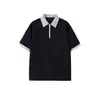 Camiseta falsa de manga corta de dos piezas a juego de colores para hombre, polo grueso de marca de moda de verano para parejas, camiseta holgada de media manga para adolescentes