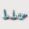 Tornillo Triangular con Rosca Triangular, Cabeza Hexagonal Externa Ranurada en Cruz, Brida, Tornillo de Bloqueo Automático para Gabinete, Tipo M4M5M6M8, Autoperforante
