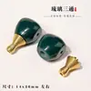 Set de Tres Piezas de Vidrio Verde Pulsera Hecha a Mano DIY Cabeza de Buda Vajra 108 Accesorios Cuentas Accesorios Colección de Joyería