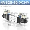 Válvula Solenoide Direccional de Dos Posiciones y Cinco Vías 4V220-08 DC24V DC220V Respuesta Rápida