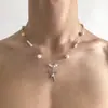 Collares transfronterizos de estilo punk de alta resistencia para hombres y mujeres, estilo gótico de subcultura, cadenas para la clavícula y collares de personalidad de nicho de moda