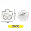 Nova Forma de Flor Dupla Fileira Pequeno Strass Grande Gota d'Água Cristal Pingente Broche Fivela de Strass Ornamento Pendente Acessórios para Joias DIY