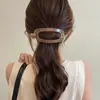 Pinza ovalada para el cabello simple y elegante para mujer, pinza de torsión de alta gama para la parte posterior de la cabeza, tamaño grande para cabello voluminoso, pinza accesorio para el cabello