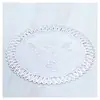 Porta-copos cinzeiro redondo de PVC estilo europeu com estampa dourada 12cm, base para tigela doméstica, base para vaso, base anti-queimadura e isolante térmico