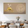[30 cm * 60 cm] Pintura decorativa de pared de fondo de sofá para sala de estar, reloj de pared de ambiente de alta gama, mural de pintura para sala de estar