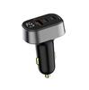 Fornecimento Exclusivo Transfronteiriço de Carregador de Carro com Display Digital e Acendedor de Cigarro com Porta A Dupla, Adequado para Huawei e Apple 125W