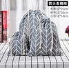 Bolsa con cordón de algodón y lino estampada con liquidación de fábrica, bolsa para guardar ropa interior, artículos diversos, bolsa de regalo para viajes