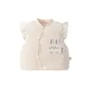 Chaleco para Bebé 120g Algodón Relleno Protector de Vientre Chaleco Otoño e Invierno Bebé Niños Chaqueta sin Mangas Forro Polar Cálido