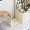 Rack de Armazenamento de Placa Perfurada de Mesa Escritório Dormitório Estudantil Mesa Porta Canetas Caixa de Armazenamento Gaveta de Mesa Caixa Organizadora