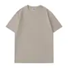 Camiseta de Algodón Puro Pesado de Doble Hilo 36, Hombro Caído, Manga Corta, 260g, para Hombres y Mujeres, Cuello Redondo, Manga Media, Camiseta Base Deportiva de Calidad