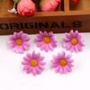 Crisântemo Pequeno Simulado 4cm Cabeça de Girassol DIY Margarida Pequena Arco Arranjo de Flores Coroa de Flores Adorno de Cabeça Atacado