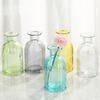 Jarrón pequeño de cristal multicolor con diseño creativo de Zakka, arreglo floral, adornos de plantas hidropónicas